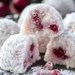 Cherry Snowball Cookies