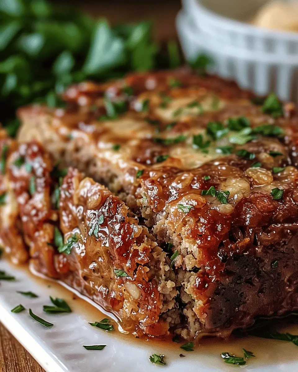 Juicy Garlic Parmesan Chicken Meatloaf with Turkey Bacon Twist
