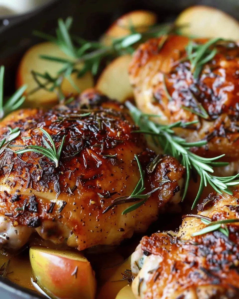 Rosemary Apple Cider Chicken: Juicy Comfort for Every Home Chef