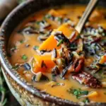 Vegan Pumpkin Wild Rice Soup