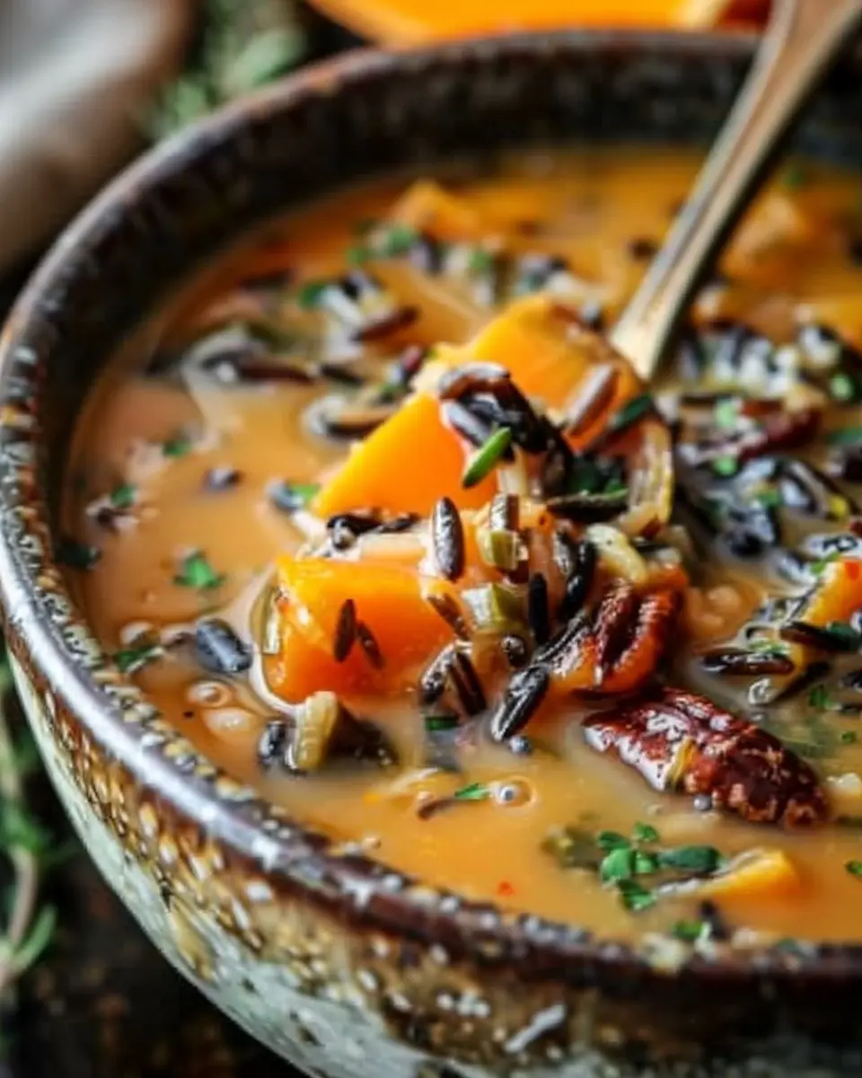 Vegan Pumpkin Wild Rice Soup: A Cozy, Heartwarming Delight