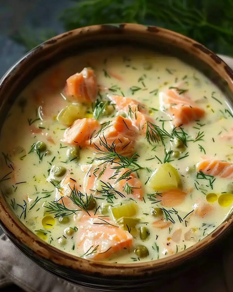 Creamy Dill Salmon Soup: A Comforting and Delicious Recipe