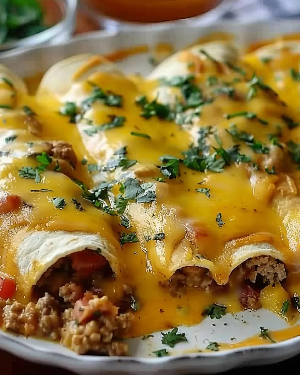 Delicious Breakfast Enchiladas: Indulgent Turkey Bacon and Chicken Ham Twist