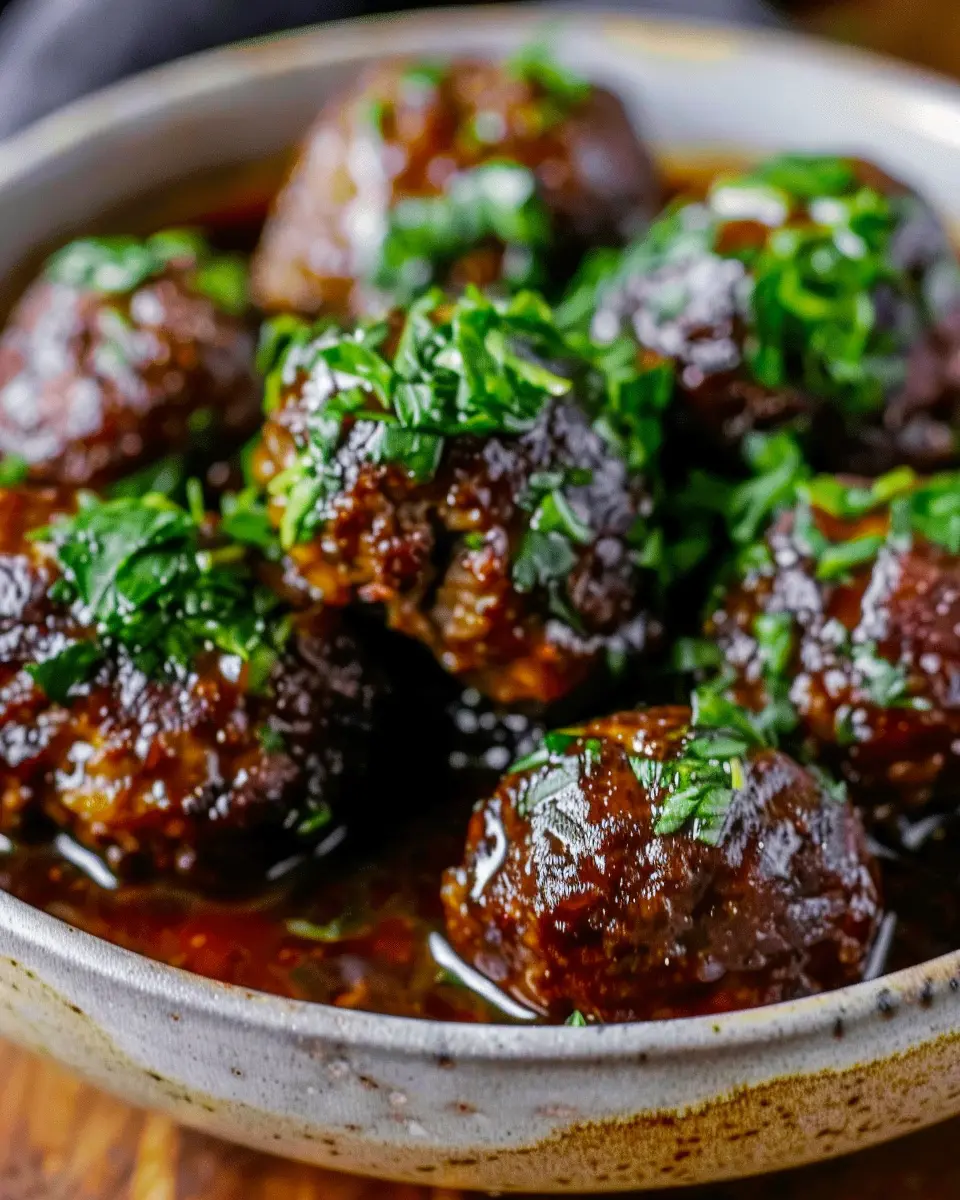 Red Wine Braised Meatballs: Juicy Comfort Food Made Easy