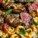 One-Pan Cowboy Butter Tortellini Steak Bites