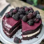 Blackberry Velvet Gothic Cake