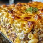 Mac and Cheese Meatloaf Casserole