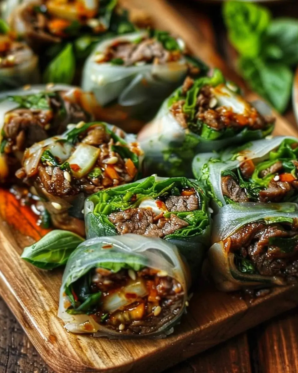 Thai Basil Beef Rolls: Easy and Delicious Homemade Delight