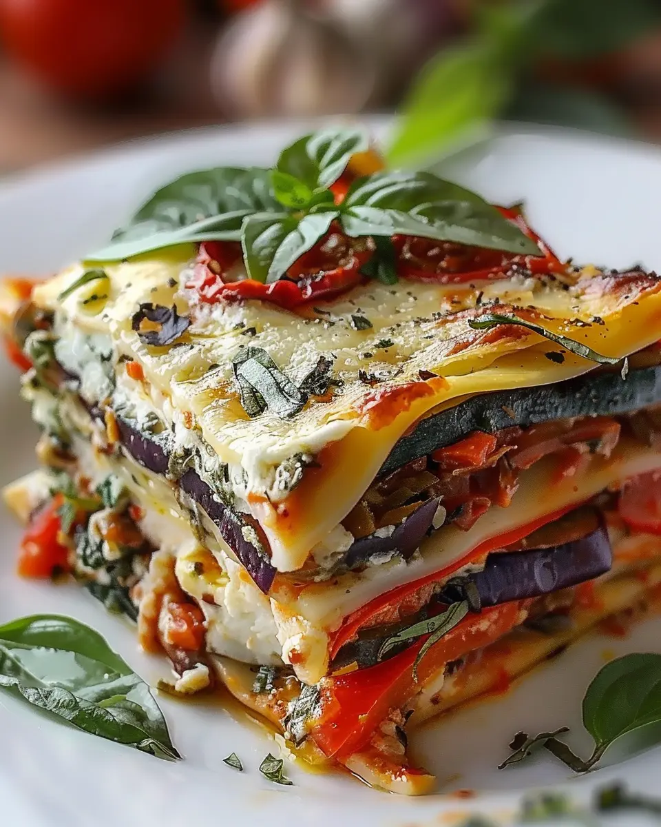 Layered Mediterranean Vegetable Lasagna: Easy and Indulgent Delight