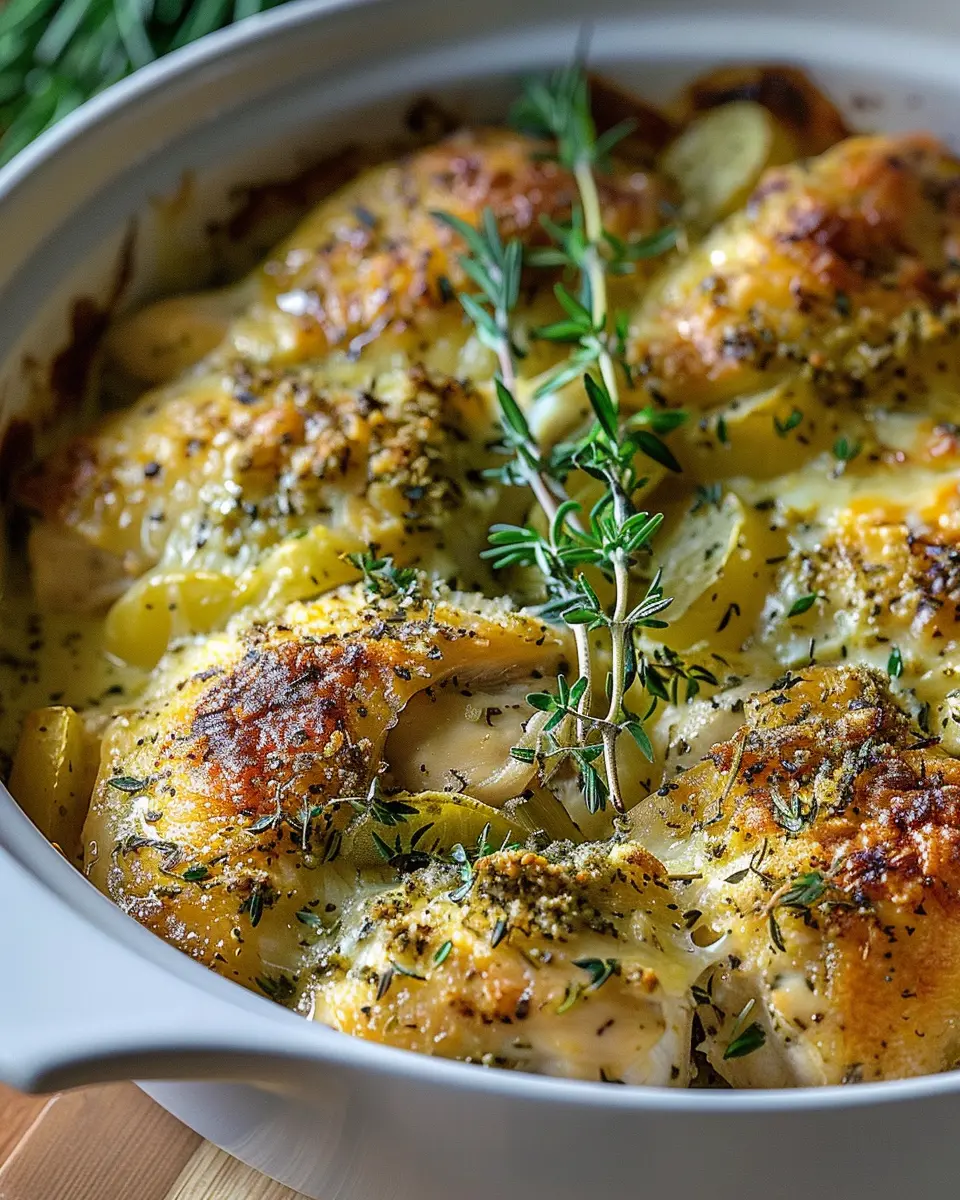 Savory Baked Herb Chicken Casserole for Cozy Family Nights