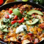 Beef Skillet Enchiladas