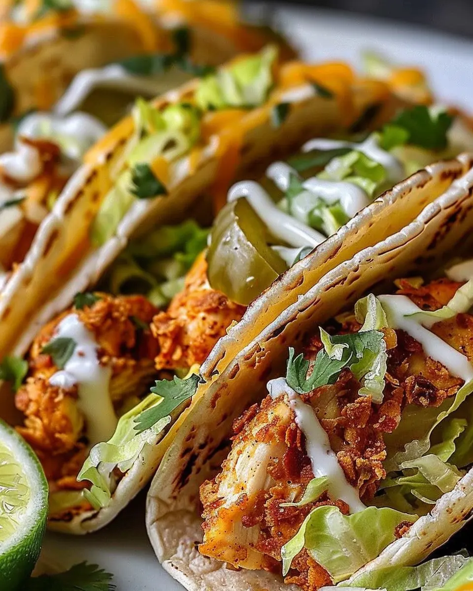 Dill Pickle Ranch Smash Chicken Tacos: Easy, Flavor-Packed Delight