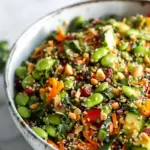 Asian Edamame Peanut Crunch Salad