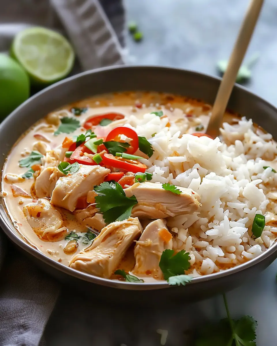 Coconut Chicken Brothy Rice: Easy Comfort Food for Busy Nights
