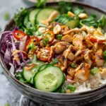 Thai Peanut Chicken Buddha Bowl