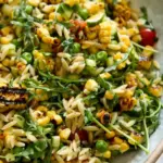 Grilled Corn Orzo Salad