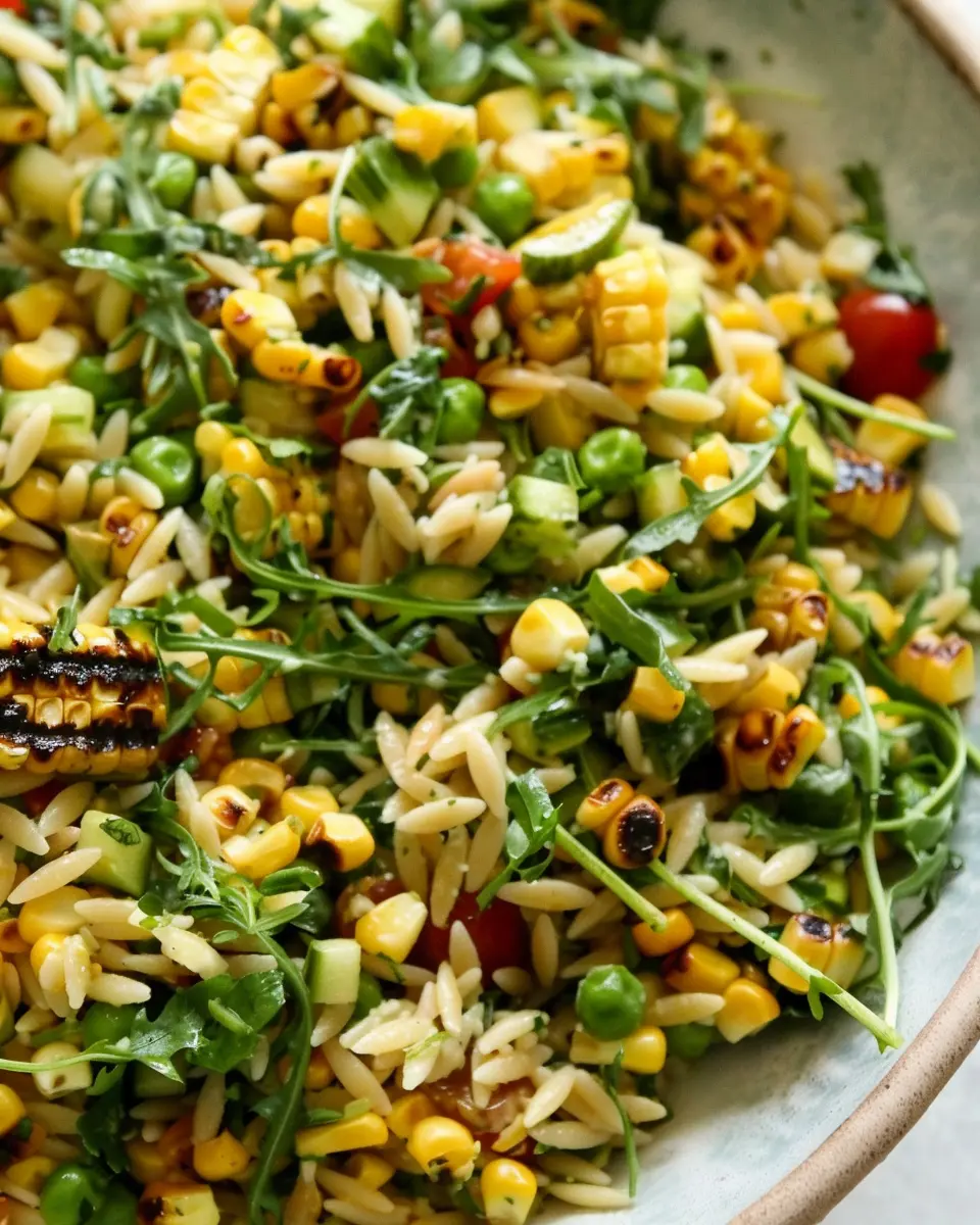 Grilled Corn Orzo Salad: A Fresh and Easy Summer Delight
