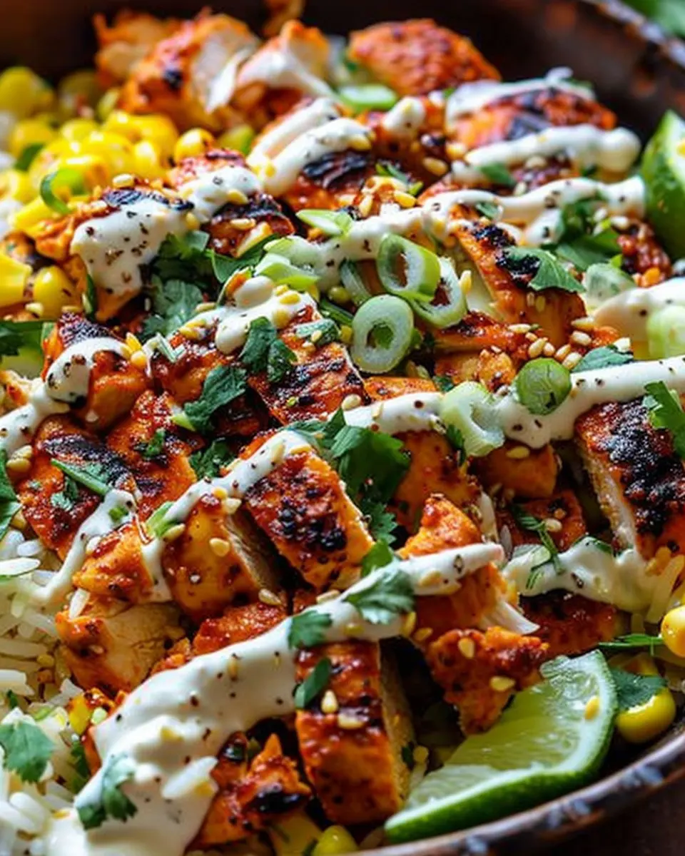 Tasty Street Corn Chicken Bowl: A Flavorful Easy Dinner Delight