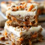 Cottage Cheese Carrot Cake Bars