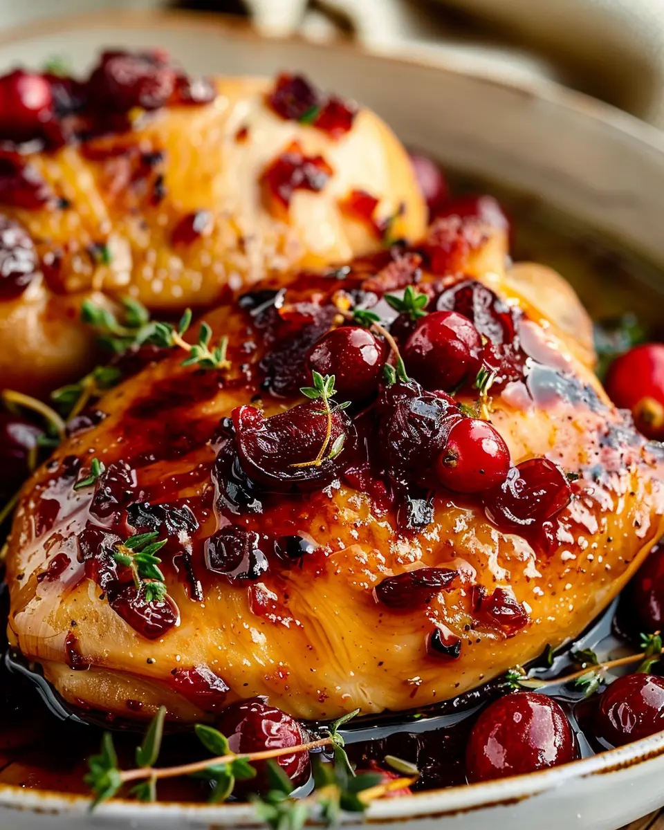 Cranberry Chicken: Easy Recipe for a Juicy Homemade Delight