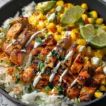 High Protein Street Corn Chicken Bowls Recipe