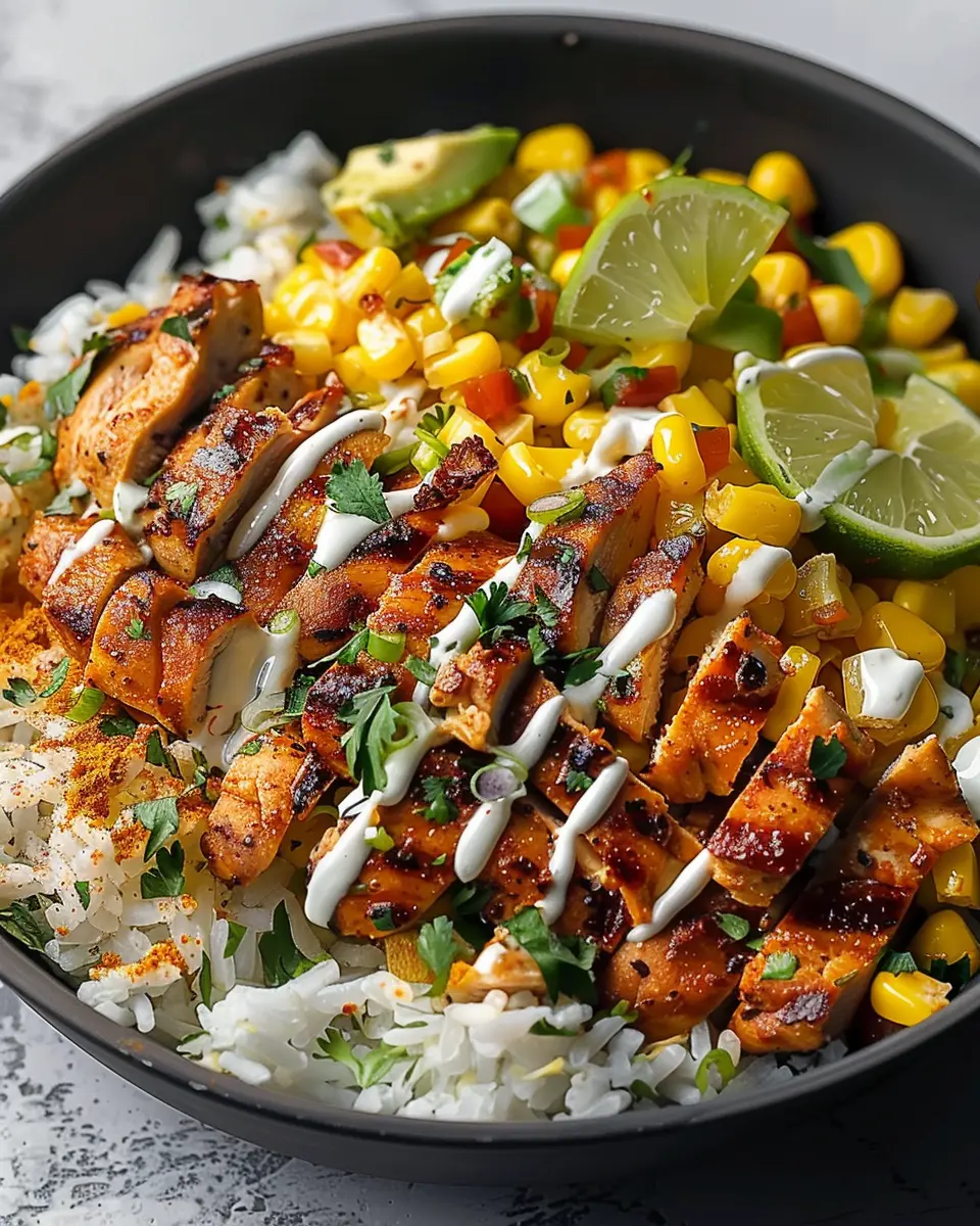 High Protein Street Corn Chicken Bowls Recipe for Easy Family Dinners