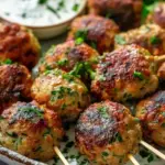 Chicken Kofta Garlic Yogurt Sauce