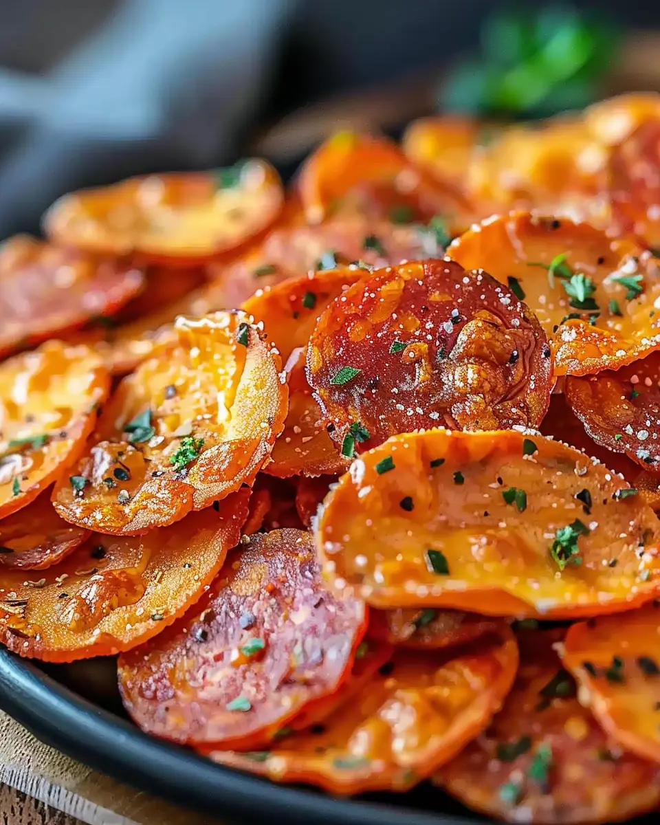 Pepperoni Cheese Crisps: Easy, Crunchy Snack That’s Irresistible