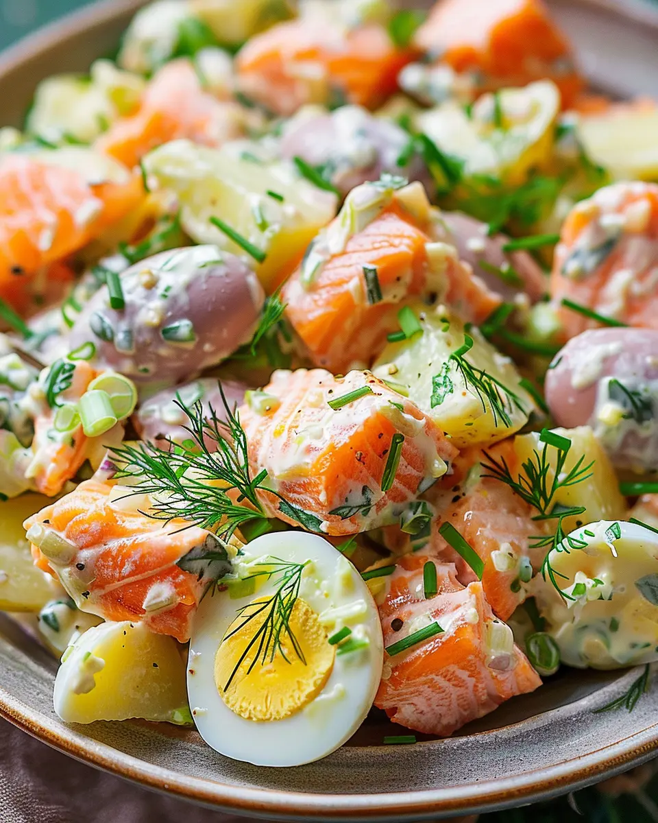 Russian Salmon Potato Salad Eggs: A Refreshingly Easy Twist