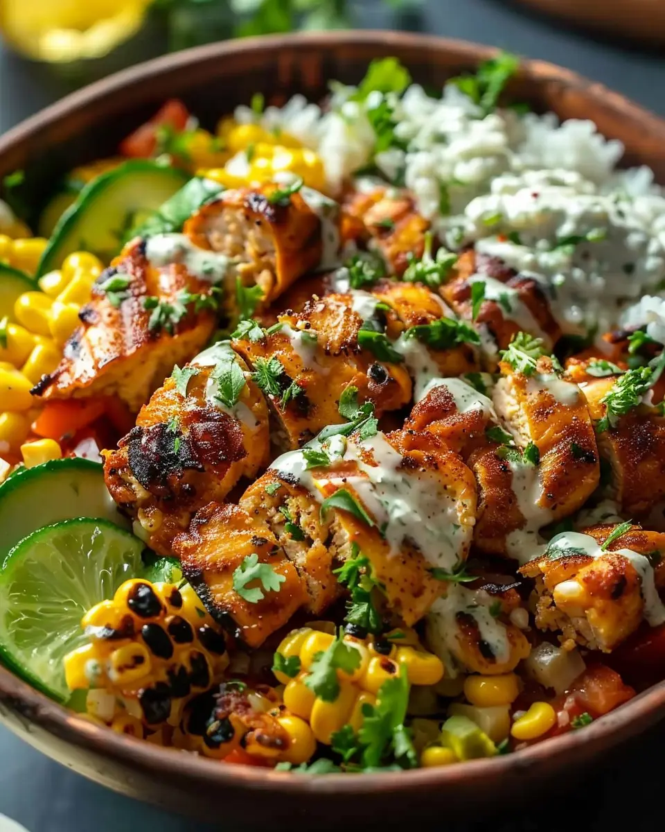 Tasty Street Corn Chicken Bowl: A Juicy Twist on Comfort Food
