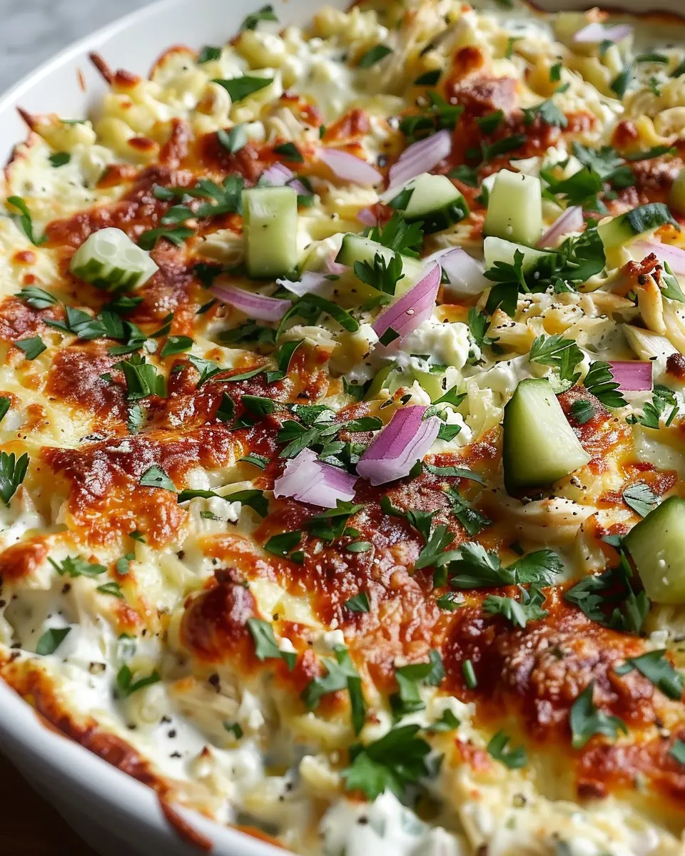 Dump-and-Bake Chicken Tzatziki Casserole: A Juicy Twist on Comfort Food