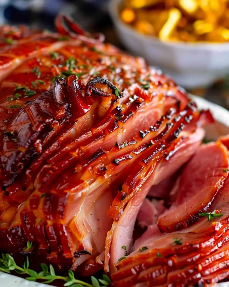 Baked Ham Delight: Easy Chicken Ham Recipe with Turkey Bacon