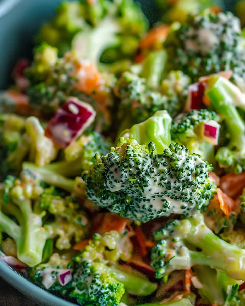 Broccoli Salad: Easy Turkey Bacon and Chicken Ham Delight