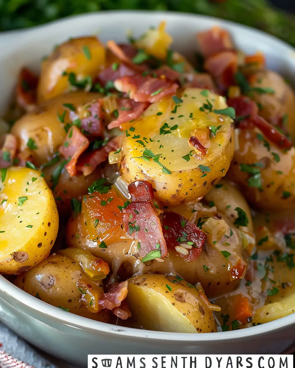 Crockpot Swamp Potatoes: Easy Comfort Food with Turkey Bacon
