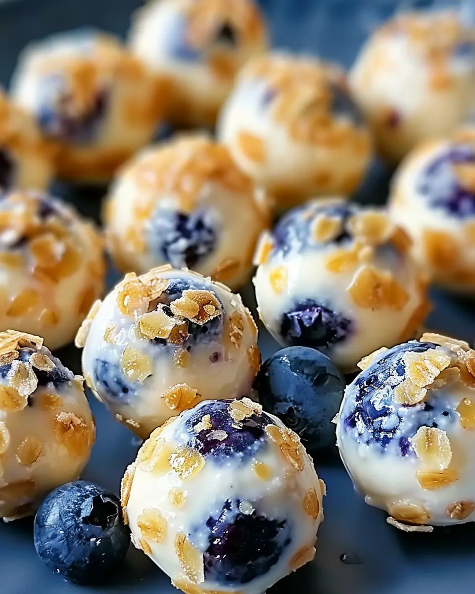 Lemon Blueberry Cottage Cheese Protein Bites: Easy & Delicious Treat