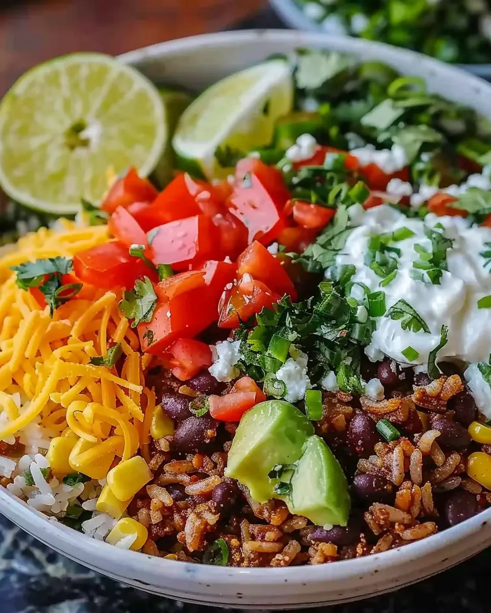 Taco Rice Bowl: Easy Recipe with Turkey Bacon and Beef Flavors