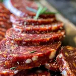 Homemade Vegan Salami