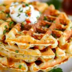 Cheese Loaded Hashbrown Waffles