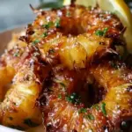 Rum-Soaked Fried Pineappl