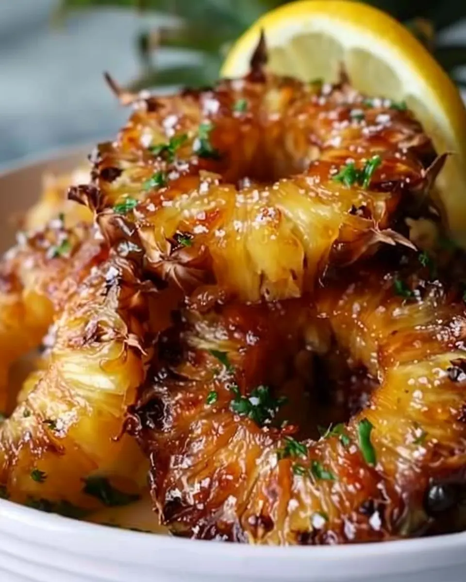 Rum-Soaked Fried Pineapple: A Juicy Twist on a Classic Treat