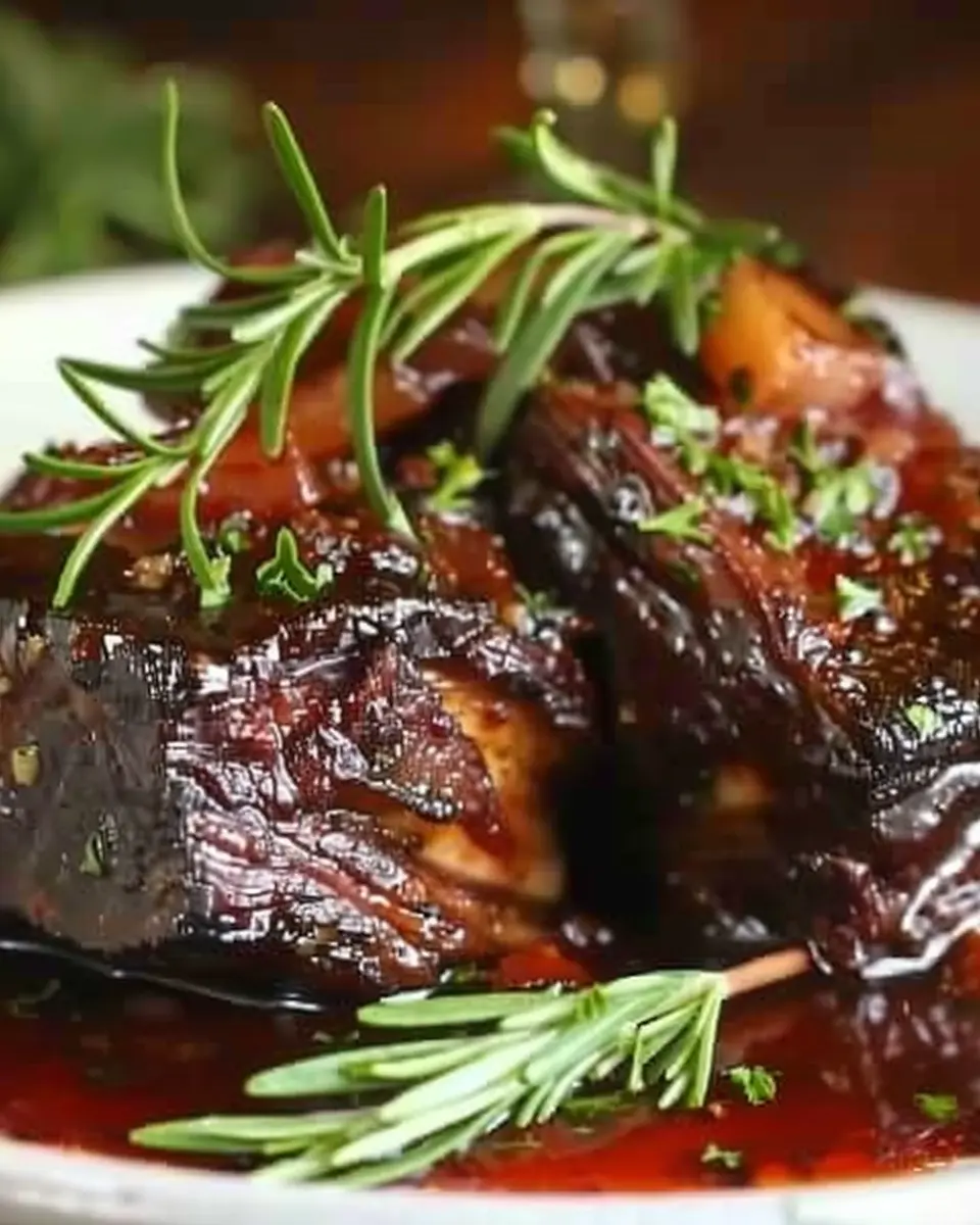 Tender Red Wine Braised Short Ribs: Easy Indulgence for Two