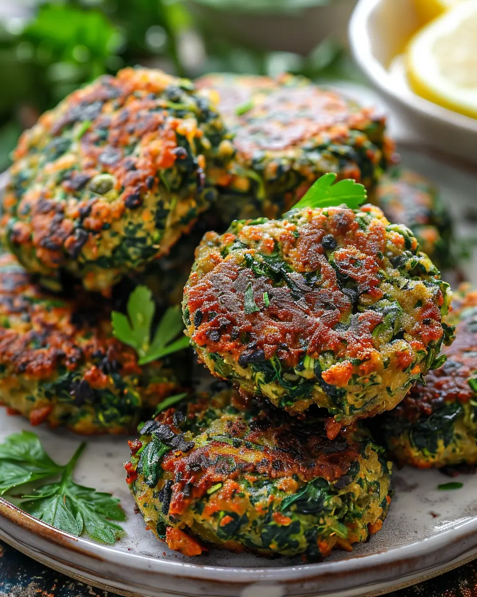 Mediterranean Spinach Patties: Easy, Flavorful, and Wholesome Bites