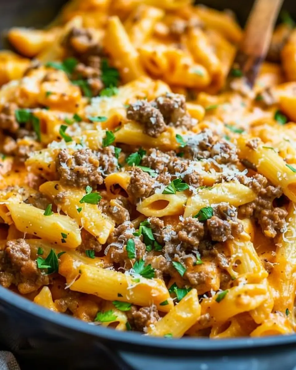 Creamy High Protein Beef Pasta with Turkey Bacon: A Delightful Twist