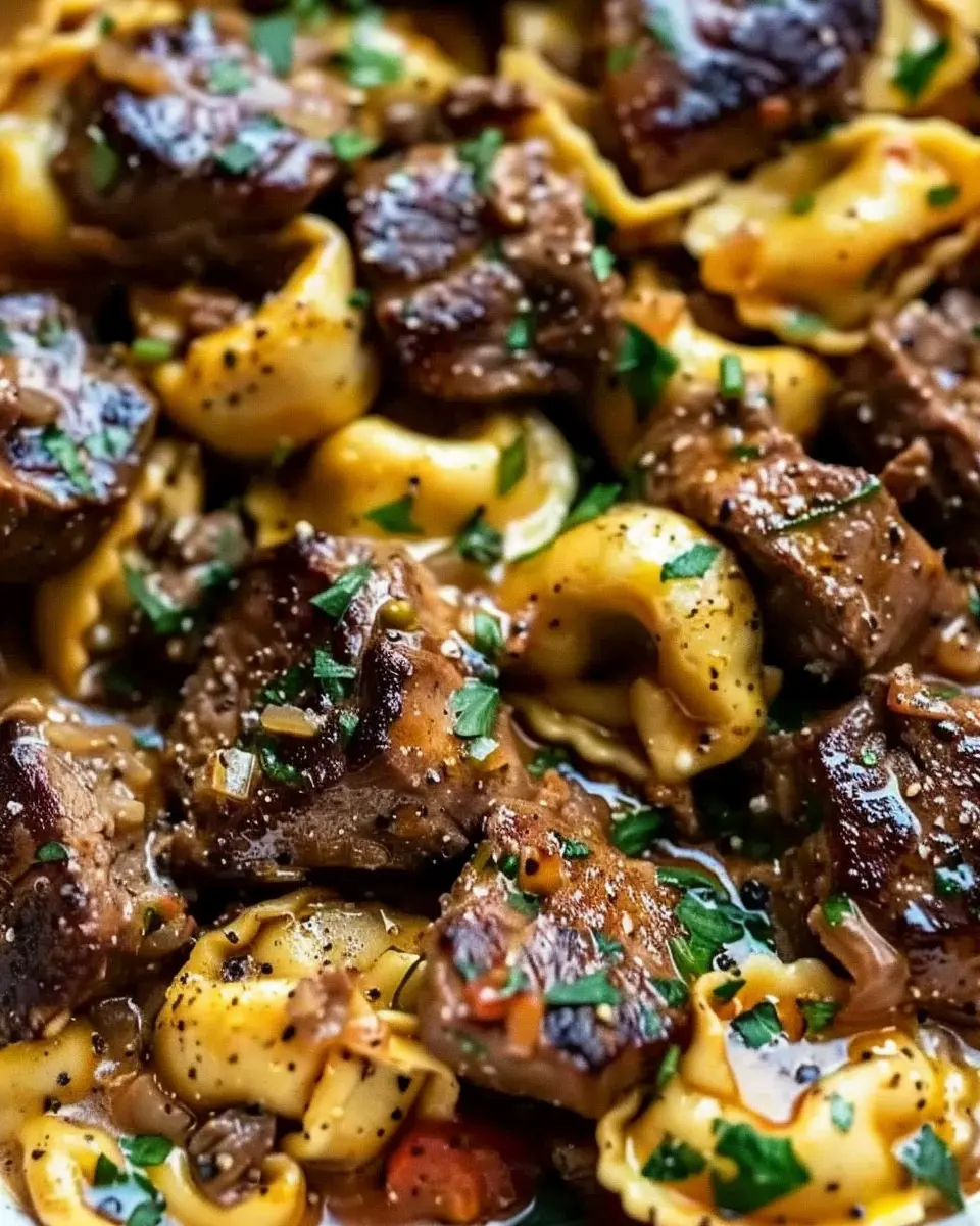 One-Pan Cowboy Butter Tortellini Steak Bites: Easy and Savory Delight