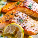 Sheet Pan Lemon Garlic Butter Salmon