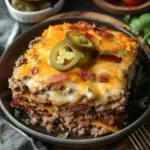 Low-Carb Bacon Cheeseburger Casserole