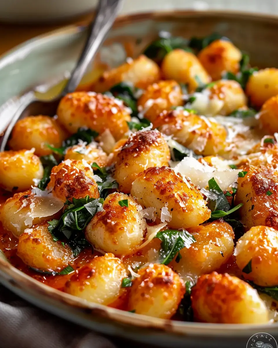 Crispy Gnocchi with Turkey Bacon and Spinach for Dinner Bliss