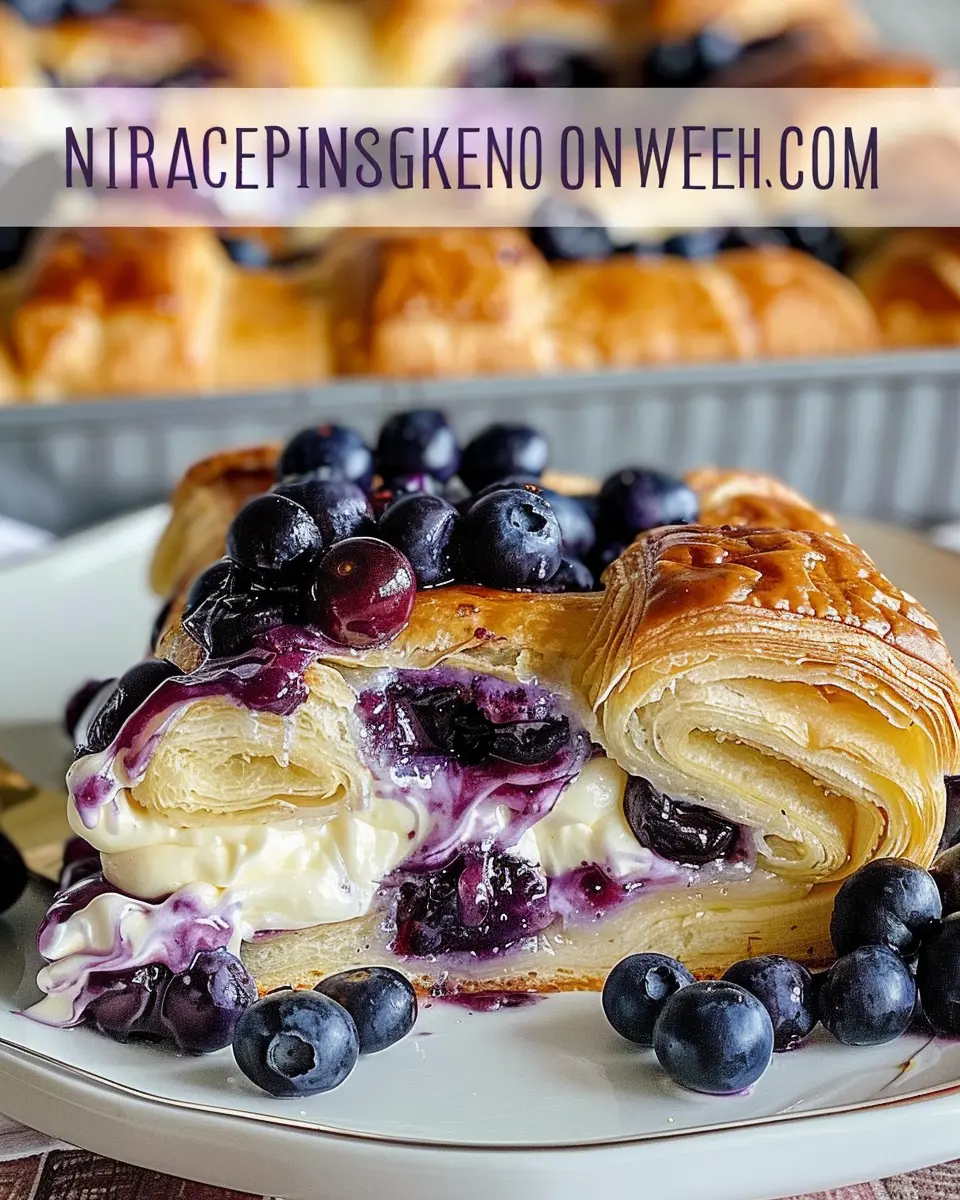 Blueberry Cream Cheese Croissant Casserole: An Indulgent Breakfast Treat