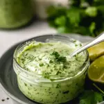 Creamy Garlic Lime Cilantro Sauce