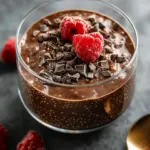 High Protein Chocolate Chia Pudding